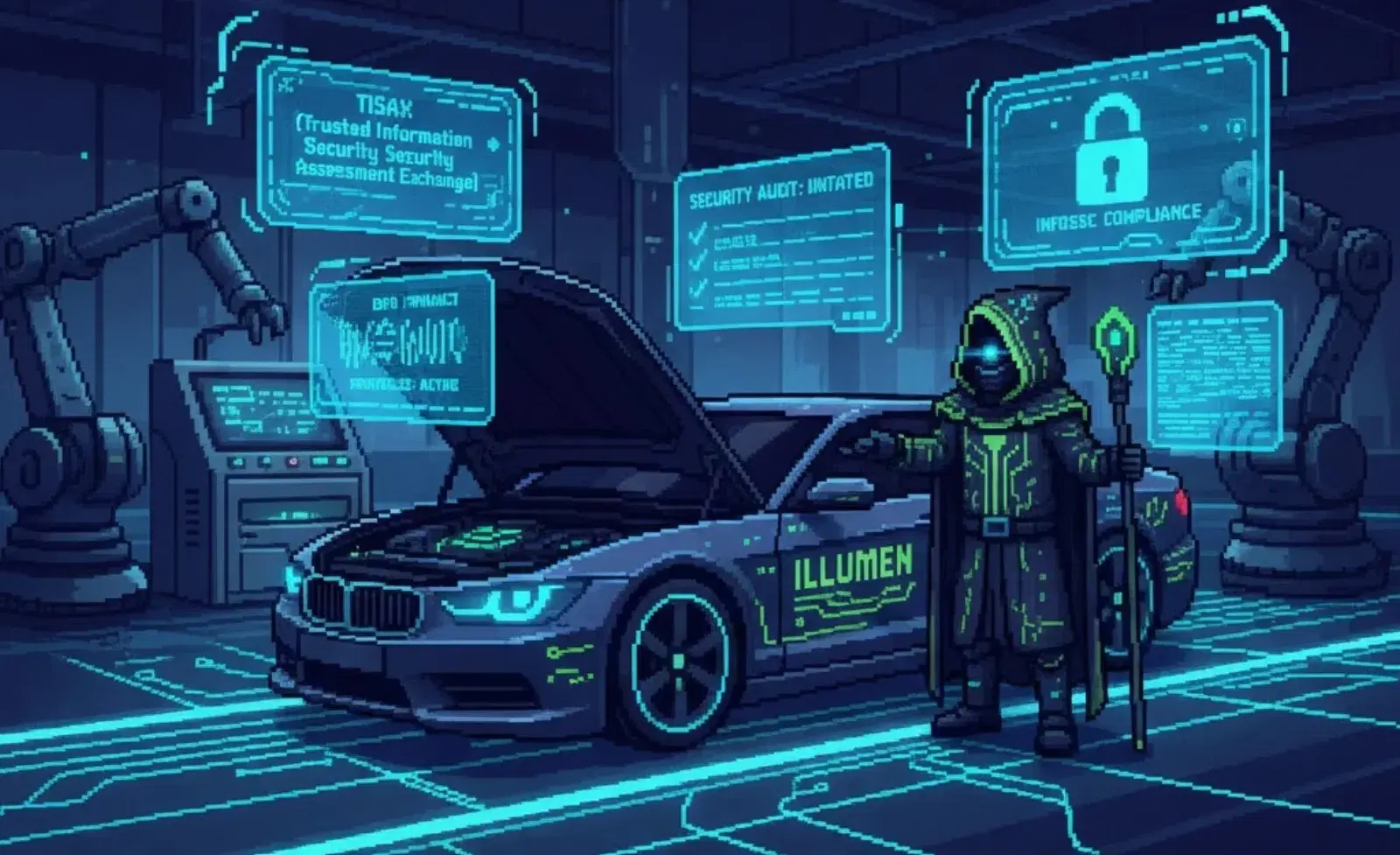 TiSAX automotive supply chain security compliance visualization