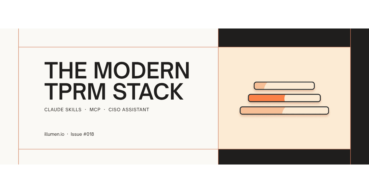 Modern TPRM stack architecture — Claude skills, MCP, and CISO Assistant