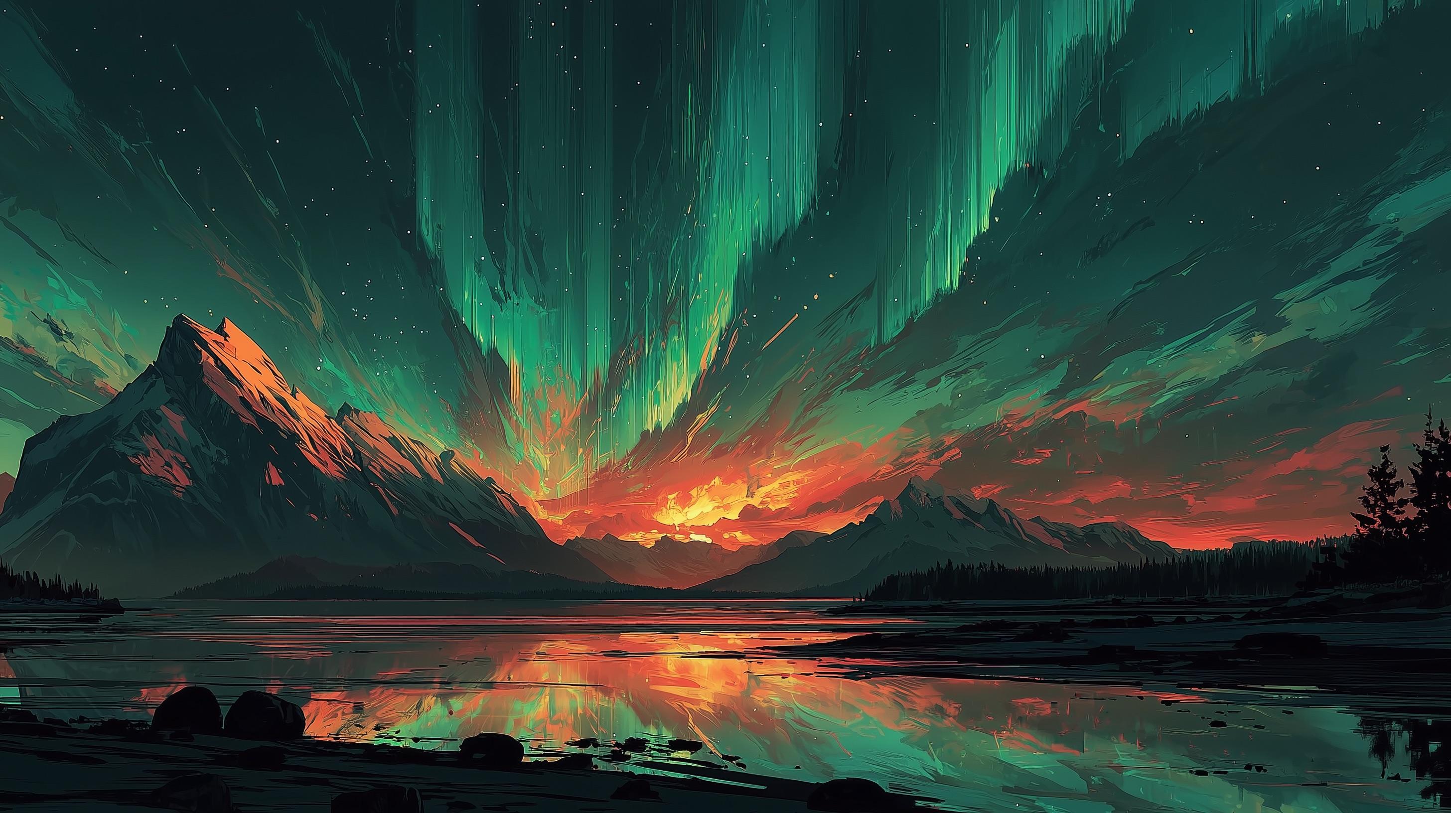 Aurora Background